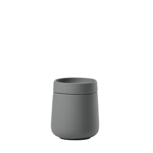 צנצנת עם מכסה לצמר גפן Nova One - אפור Zone Denmark