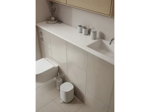 מארז אביזרי אמבט מסדרת TIME - אפור סופט Zone Denmark