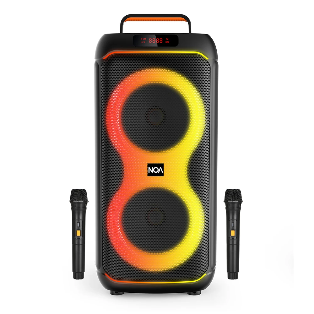 רמקול קריוקי NOA PartyPulse עם שני מיקרופונים