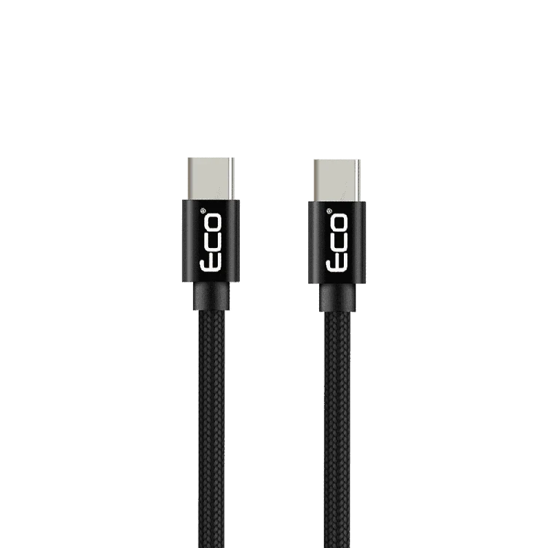 כבל סנכרון וטעינה שזור חיבור USB Type-C ל-USB Type-C באורך 2 מטר