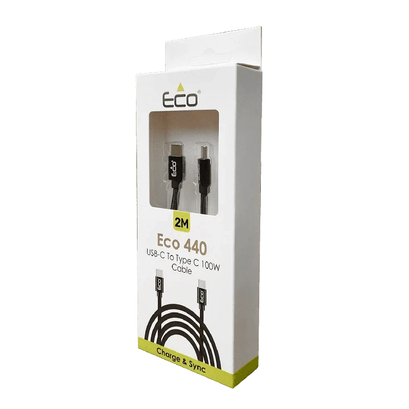 כבל סנכרון וטעינה שזור חיבור USB Type-C ל-USB Type-C באורך 2 מטר