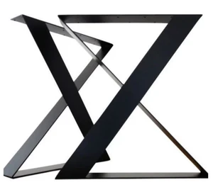 רגל אחת לשולחן O2 שחור. קנט