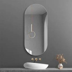 מראה אובלית ללא מסגרת, רוחב 60 סמ, אורך