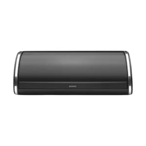 קופסת לחם גדולה מכסה מתגלגל - שחור מט Brabantia