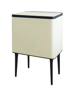 פח BRAVO טאץ' דגם ניס 35 ליטר על רגליים - לבן