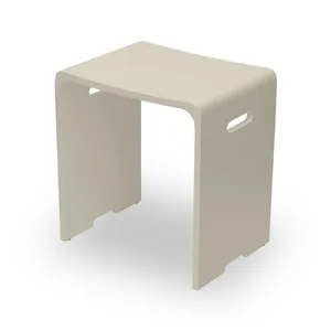 שרפרף חת אקרילי מוצק למקלחת, עומס עד 200 קג, קפוצינו