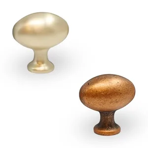 ידית כפתור עם ראש אובלי חלק, דגם 1807