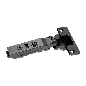 ציר קליפ ישר עם בולם + תושבת ניקל שחור