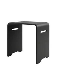 ספסל למקלחת KIRA קוריאן אקרילי - שחור מט