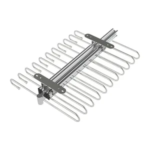 מתקן נשלף ל-11 זוגות מכנסיים, ליחידה ברוחב 35 סמ ובעומק 48 סמ כרום ניקל