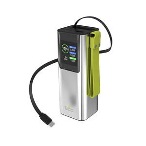 סוללת גיבוי 20,000mAh PD 100W עם כבל נגלל